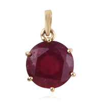 2.80 ctw AA Niassa Ruby Pendant in 10K Yellow Gold