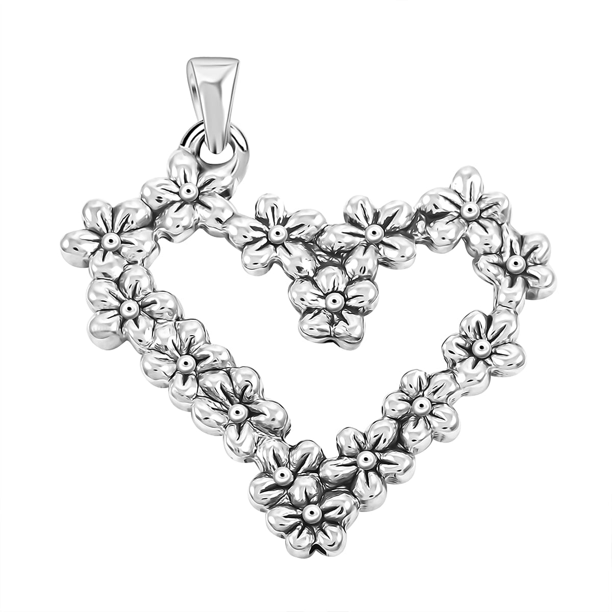 Sterling Silver Heart Pendant 6.60 Grams