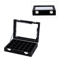 LIMITED EDITION Ivory Faux Velvet Detachable Compartment Jewelry Organizer (8x6x1.75)