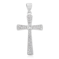 Elanza Simulated Diamond (0.84 Ct) Sterling Silver Pendant 0.84 ctw
