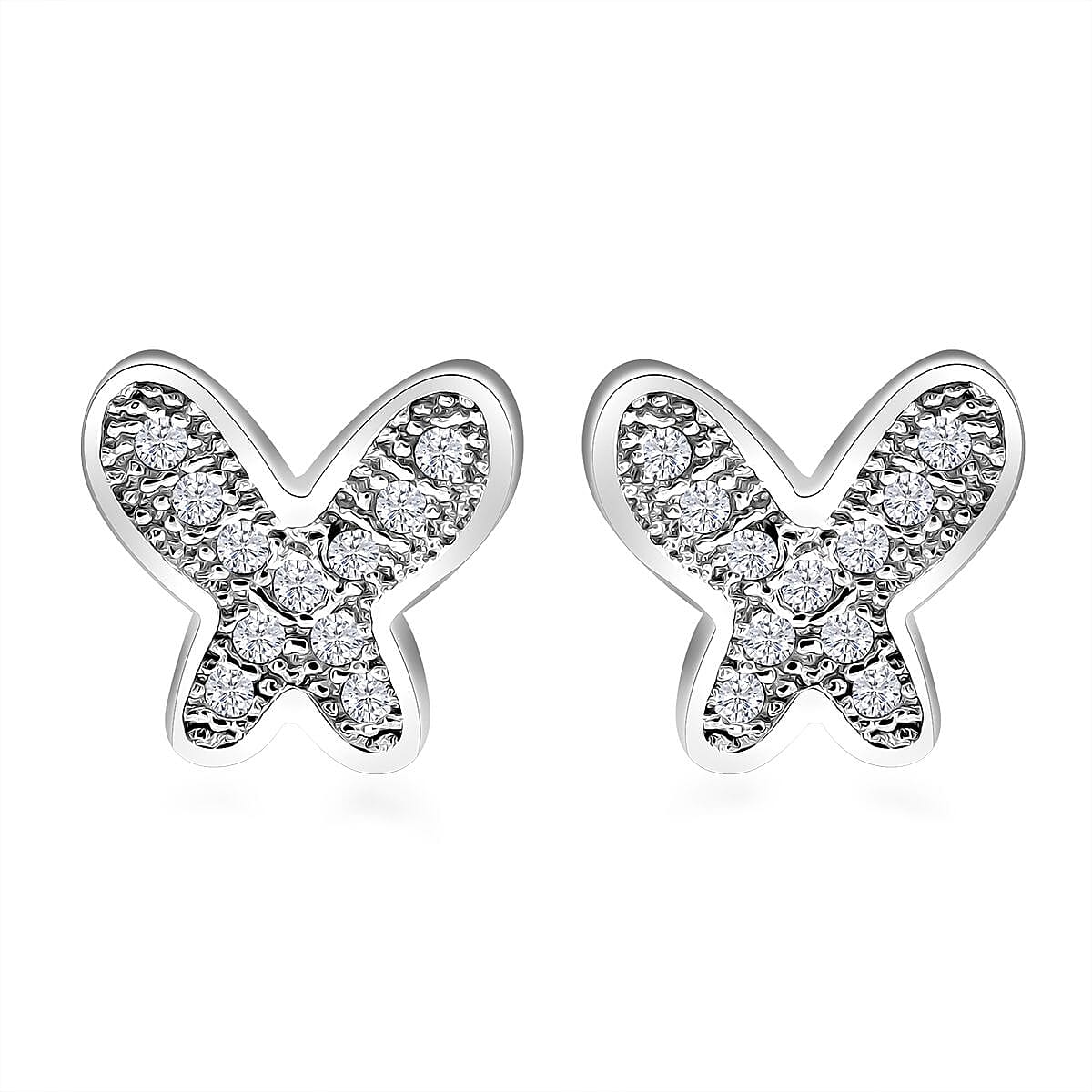 Elanza Simulated Diamond (0.44 Ct) Sterling Silver Earring 0.44 ctw