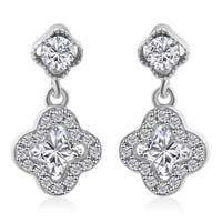 Elanza Simulated Diamond (0.56 Ct) Sterling Silver Earring 0.56 ctw