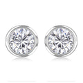 Elanza Simulated Diamond (2.00 Ct) Sterling Silver Earring 2.00 ctw - Sticky add to cart bar