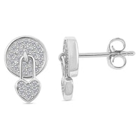 Elanza Simulated Diamond (0.81 Ct) Sterling Silver Earring 0.81 ctw