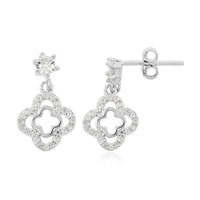Elanza Simulated Diamond (0.58 Ct) Sterling Silver Earring 0.58 ctw