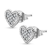 Elanza Simulated Diamond (0.67 Ct) Sterling Silver Earring 0.67 ctw