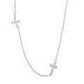 Elanza Simulated Diamond (0.61 Ct) Sterling Silver Necklace (Size 17 Adjustable) 0.61 ctw - Sticky add to cart bar
