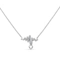 Elanza Simulated Diamond (5.10 Ct) Sterling Silver Necklace (Size 17 Adjustable) 5.10 ctw - Sticky add to cart bar
