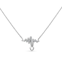 Elanza Simulated Diamond (5.10 Ct) Sterling Silver Necklace (Size 17 Adjustable) 5.10 ctw