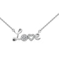 Elanza Simulated Diamond (0.63 Ct) Sterling Silver Necklace (Size 17.5 Adjustable) 0.63 ctw - Sticky add to cart bar