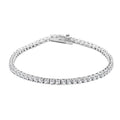 Elanza Simulated Diamond (6.93 Ct) Sterling Silver Bracelet (Size 7.25 In) 6.93 ctw - Sticky add to cart bar