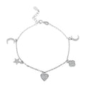 Elanza Simulated Diamond (1.00 Ct) Sterling Silver Bracelet (Size 7 Adjustable) 1.00 ctw - Sticky add to cart bar