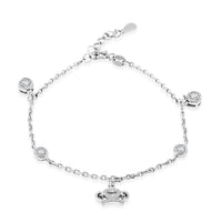 Elanza Simulated Diamond (1.06 Ct) Sterling Silver Bracelet (Size 7 Adjustable) 1.06 ctw