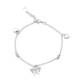 Elanza Simulated Diamond (0.60 Ct) Sterling Silver Bracelet (Size 7 Adjustable) 0.60 ctw - Sticky add to cart bar