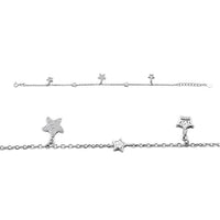 Elanza Simulated Diamond (1.19 Ct) Sterling Silver Bracelet (Size 7 Adjustable) 1.19 ctw
