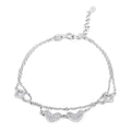Elanza Simulated Diamond (1.28 Ct) Sterling Silver Bracelet (Size 6.75 Adjustable) 1.28 ctw - Sticky add to cart bar