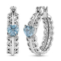 3.40 ctw Montezuma Prasiolite Earrings in Stainless Steel - Sticky add to cart bar