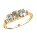 LUXORO 14K Yellow Gold AAA Narsipatnam Alexandrite and G-H I3 Diamond Accent Ring 2.10 Grams 1.15 ctw - Sticky add to cart bar