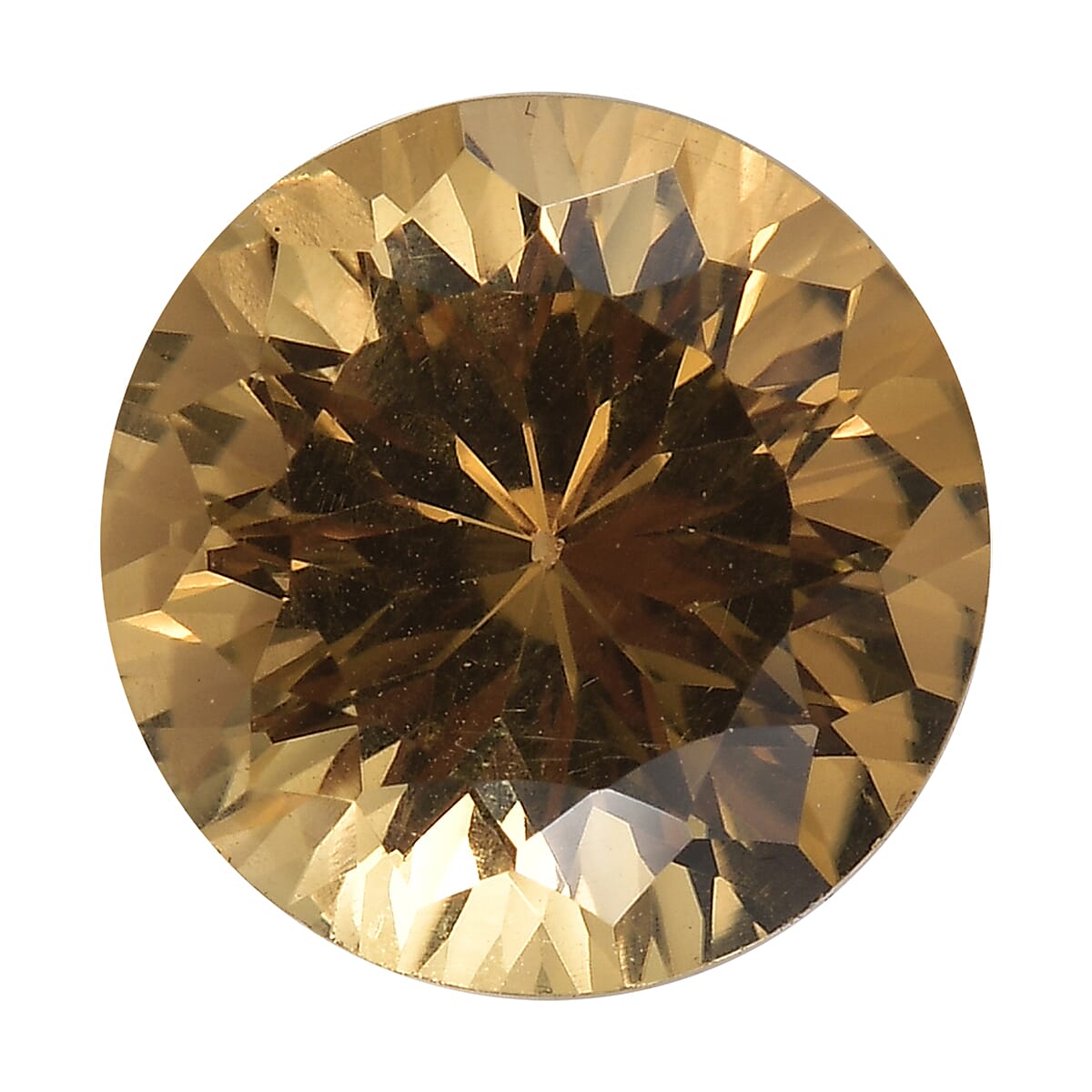 Brazilian Citrine (Rnd 12 mm) 5.50 ctw Loose Gemstone