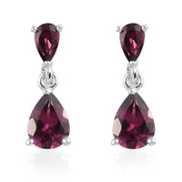 2.20 ctw Orissa Rhodolite Garnet Earrings in Sterling Silver