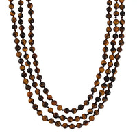 Tigers Eye Beaded Endless Necklace (60 Inches) 384.50 ctw
