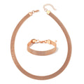 Mesh Bracelet (7.50 in) and Necklace (20.00 In) in Stainless Steel (23.10 g) - Sticky add to cart bar