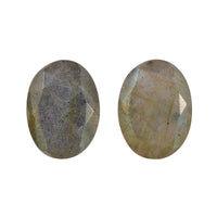Malagasy Labradorite Set of 2 (Ovl 8x6 mm) 2.30 ctw