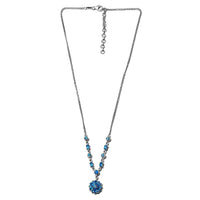 3.50 ctw Malgache Neon Apatite Necklace 18 Inches in Platinum Over Sterling Silver
