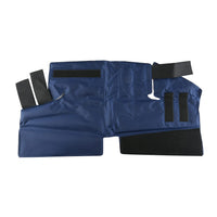 Dark Blue Nylon Spun Cloth and Gel Recyclable Ankle Cold and Hot Pack (26.4x14.8)