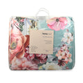 HOMESMART Light Blue, Multi Color Flamingo Flower Digital Print Microfiber Quilt Set (Queen) with 2 Shams - Sticky add to cart bar