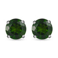 Natural Chrome Diopside Solitaire Stud Earrings in Platinum Over Sterling Silver 1.15 ctw - Sticky add to cart bar