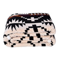 HOMESMART Blue with Multi Color Tribal Print Pattern Soft Flannel-Sherpa Blanket - Sticky add to cart bar