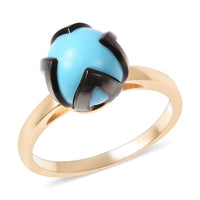 Galatea Pearl Collection 10K Yellow Gold Carved Tahitian Cultured Pearl 10-11 mm Ring (Size 6.5)