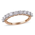10K Yellow Gold Diamond (G-H, I3) 9 Stone Ring (Size 10.0) 1.00 ctw - Sticky add to cart bar