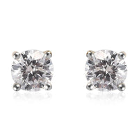 0.60 ctw Diamond G-H I1 Solitaire Stud Earrings in 14K Yellow Gold