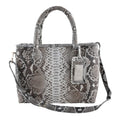The Pelle Natural Python Collection Natural Python Leather Tote Bag with Detachable Strap - Sticky add to cart bar