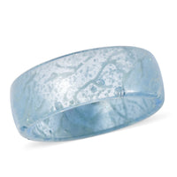 Glow in the Dark Orange Resin Band Ring (Size 6.0)