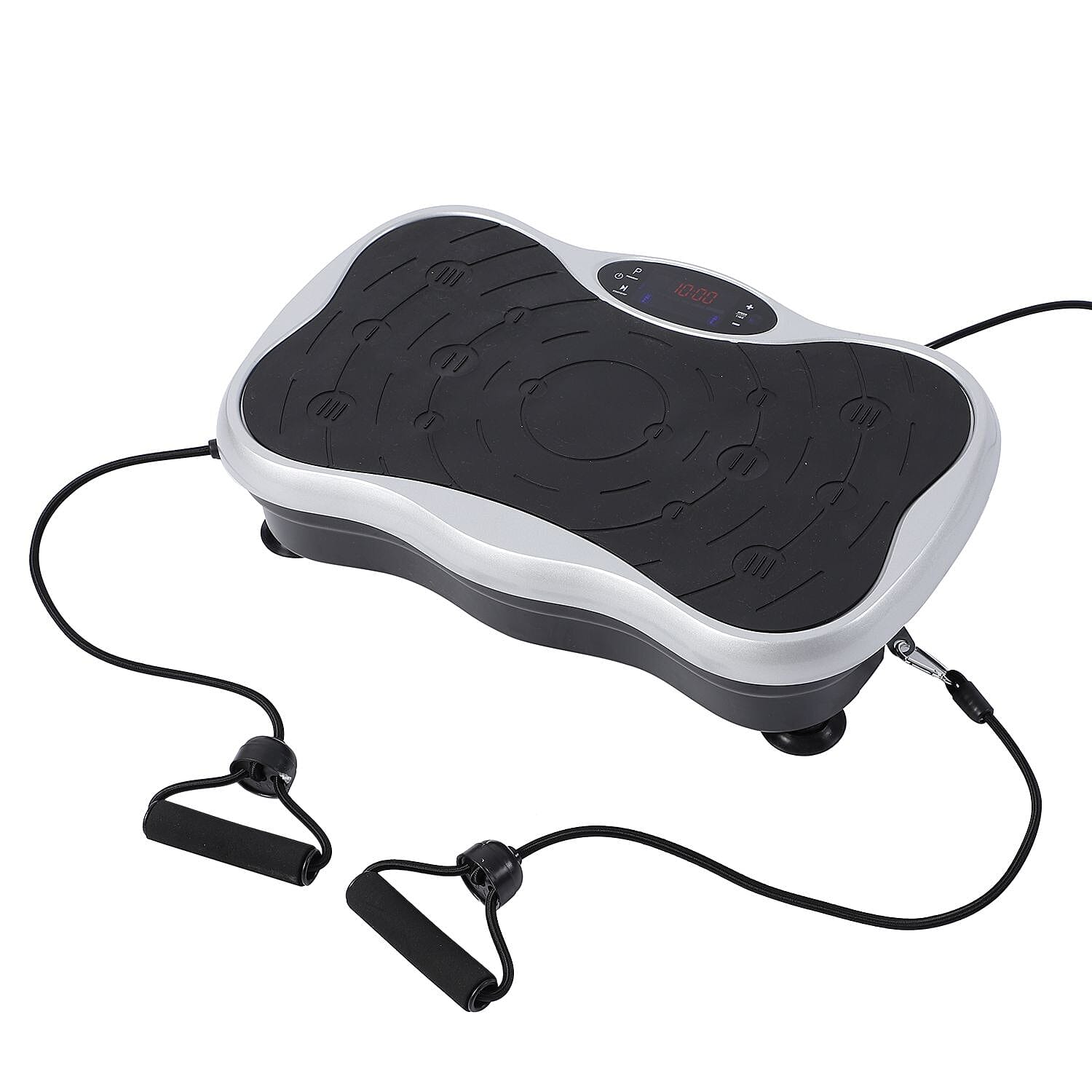 SoulSmart Whole Body Fitness Vibration Platform with Resistance Bands, Remote, & USB Speaker (200 W) White