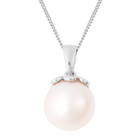 Galatea Bible Pearl Collection with Momento Technology South Sea White Cultured Pearl 11-12mm Pendant Necklace 18 Inch in Sterling Silver