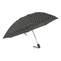 Multi Color Wave Dots Print Open & Close 3 Fold Inverted Umbrella