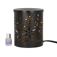 Handcrafted Iron Tree of Life Pattern Lamp with Cotton Fresh Fragrance (4.7x3.5) 5ml  Bottle