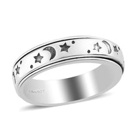 Artisan Crafted Sterling Silver Fidget Band Ring