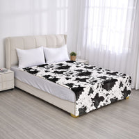 HOMESMART Checkered Pattern Faux Fur Soft and Cozy Reversible Sherpa TV Blanket with Sleeves