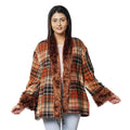 PASSAGE Black Floral Damask Cozy Jacquard Cardigan with Faux Fur Trim (M/L, 100% Acrylic) - Sticky add to cart bar