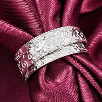 D'Joy Sterling Silver Ring (Size 7.0) 5.47 Grams