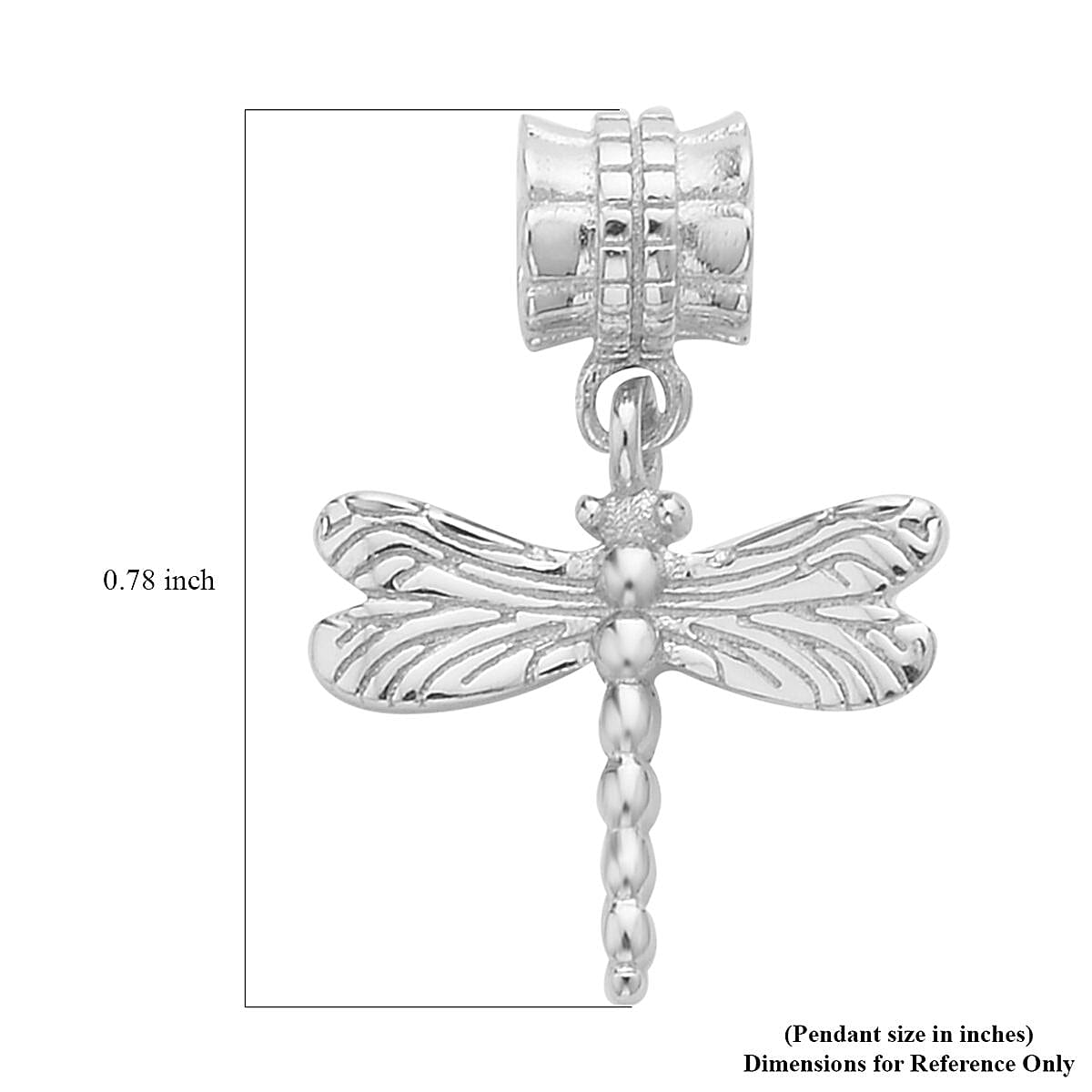 Sterling Silver Dragonfly Charm (1)