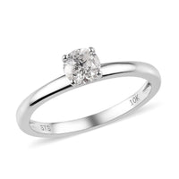 10K White Gold Diamond (G-H, I3) Ring (Size 7.0) (2 g) 0.50 ctw