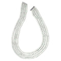 542 ctw Natural Jade Beads Multi Strand Necklace 18 Inch in Sterling Silver - Sticky add to cart bar