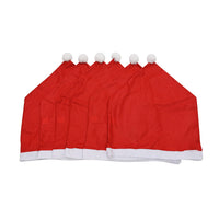 Set of 6 Pieces Red Chair Cover (23.62x19.69)