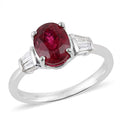 RARE FIND COLLECTORS EDITION Rhapsody 950 Platinum AAAA Ouro Fino Rubellite, Diamond (E-F, VS) Ring (Size 10.0) 2.25 ctw - Sticky add to cart bar